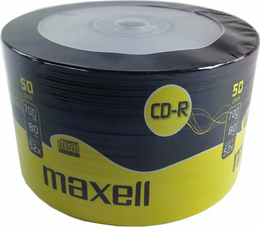 Maxell Εγγράψιμα CD-R 52x 700MB 50τμχ 624036 Maxell Εγγράψιμα CD-R 52x 700MB 50τμχ 624036 - Image 1