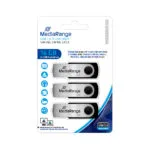MediaRange 16GB USB 2.0 Stick Ασημί