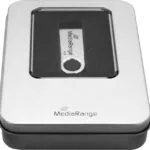 MediaRange Aluminum Storage Box for USB Flash Drives Silver BOX901