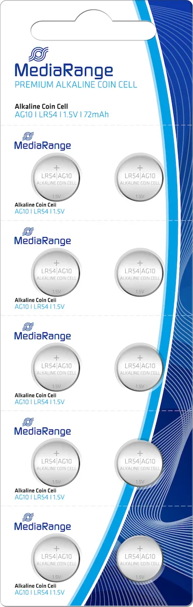 MediaRange Αλκαλικές Μπαταρίες Ρολογιών LR54 1.5V 10τμχ MediaRange Αλκαλικές Μπαταρίες Ρολογιών LR54 1.5V 10τμχ - Image 1