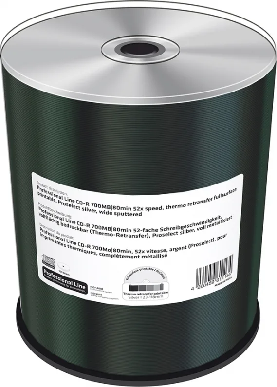 MediaRange Εγγράψιμα CD-R 52x 700MB Cake Box 100τμχ MRPL504 MediaRange Εγγράψιμα CD-R 52x 700MB Cake Box 100τμχ MRPL504 - Image 1