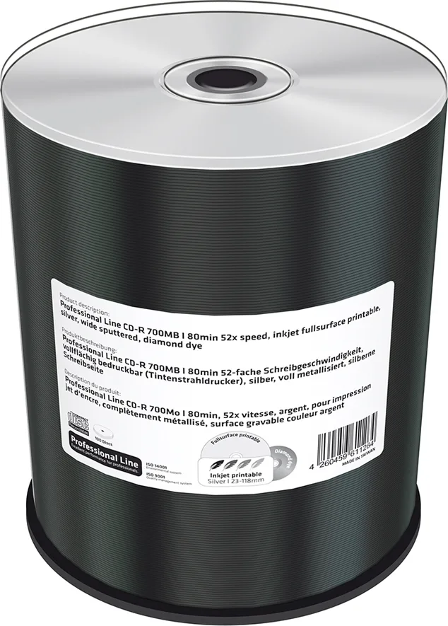 MediaRange Εγγράψιμα CD-R 52x 700MB Cake Box 100τμχ MRPL515 MediaRange Εγγράψιμα CD-R 52x 700MB Cake Box 100τμχ MRPL515 - Image 1