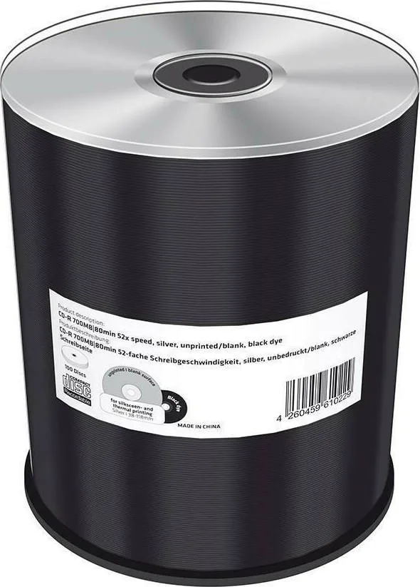 MediaRange Εγγράψιμα CD-R 52x Printable 700MB 100τμχ (MR285) MediaRange Εγγράψιμα CD-R 52x Printable 700MB 100τμχ (MR285) - Image 1