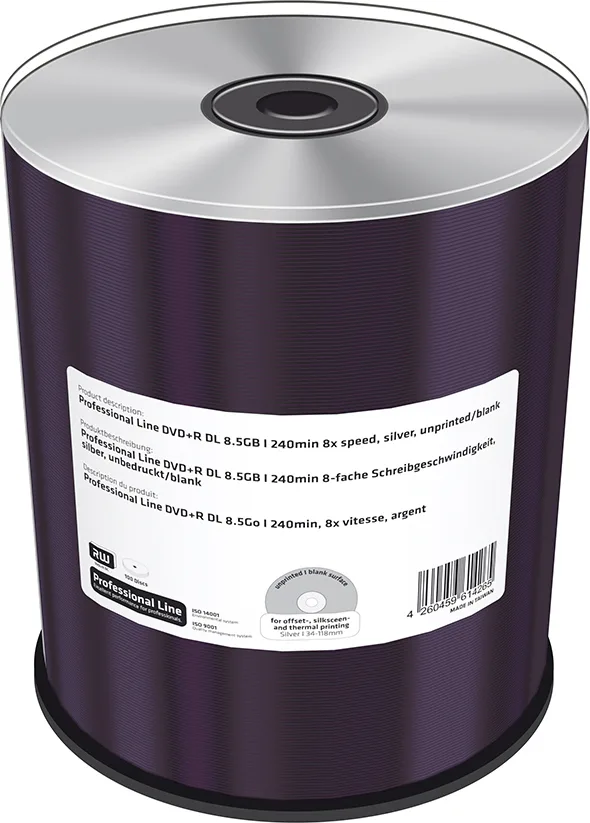 MediaRange Εγγράψιμα DVD+R 8x 8.5GB Cake Box 100τμχ MRPL607-C MediaRange Εγγράψιμα DVD+R 8x 8.5GB Cake Box 100τμχ MRPL607-C - Image 1