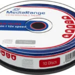 MediaRange Επανεγγράψιμα CD-RW 12x 700MB Cake Box 10τμχ (MR235)