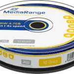 MediaRange Επανεγγράψιμα DVD+RW 4x 4.7GB Cake Box 10τμχ MR451