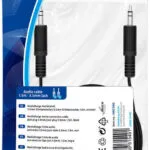 MediaRange Καλώδιο Ήχου 3.5mm male - 3.5mm male Μαύρο 1.5m MRCS189
