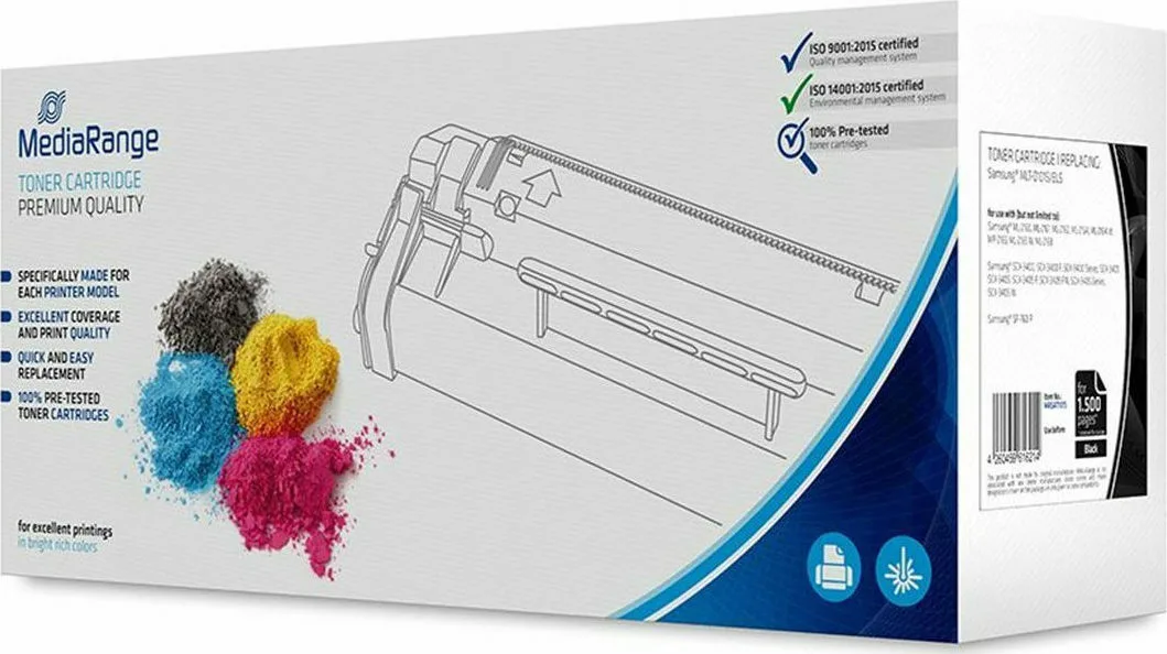 MediaRange Συμβατό Toner για Laser Εκτυπωτή Samsung MLT-D111S 1500 Σελίδων Μαύρο MediaRange Συμβατό Toner για Laser Εκτυπωτή Samsung MLT-D111S 1500 Σελίδων Μαύρο - Image 1
