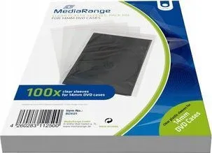 MediaRange Φάκελος για 1 Δίσκο Διάφανο BOX01 100τμχ MediaRange Φάκελος για 1 Δίσκο Διάφανο BOX01 100τμχ - Image 1