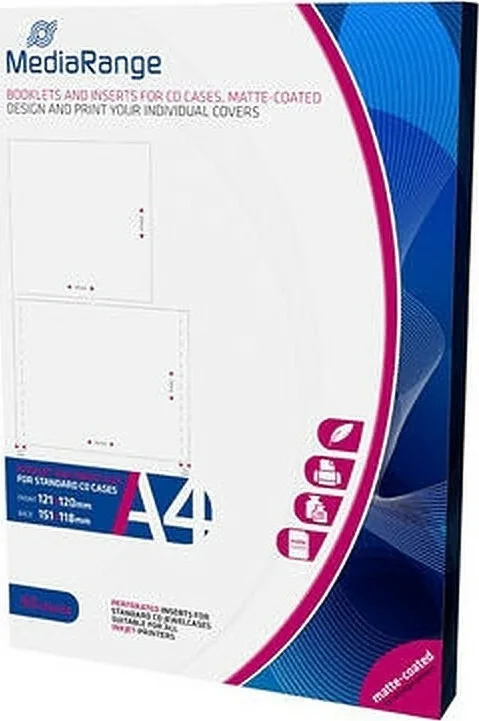 MediaRange Φάκελος για 1 Δίσκο Λευκό MRINK120 50τμχ MediaRange Φάκελος για 1 Δίσκο Λευκό MRINK120 50τμχ - Image 1
