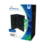 MediaRange DVD Box για 4 Δίσκους Μαύρο MRBOX35-4 5τμχ