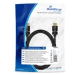 MediaRange High Speed Ethernet Connection HDMI 2.0 Premium High Speed 4K 60Hz HDR Rotating Cable HDMI male - HDMI male 2m Μαύρο MRCS197