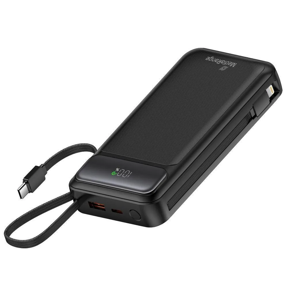 MediaRange Power Bank 20000mAh 22.5W με Θύρα USB-A και Θύρα USB-C Power Delivery / Quick Charge 3.0 Μαύρο MediaRange Power Bank 20000mAh 22.5W με Θύρα USB-A και Θύρα USB-C Power Delivery / Quick Charge 3.0 Μαύρο - Image 1
