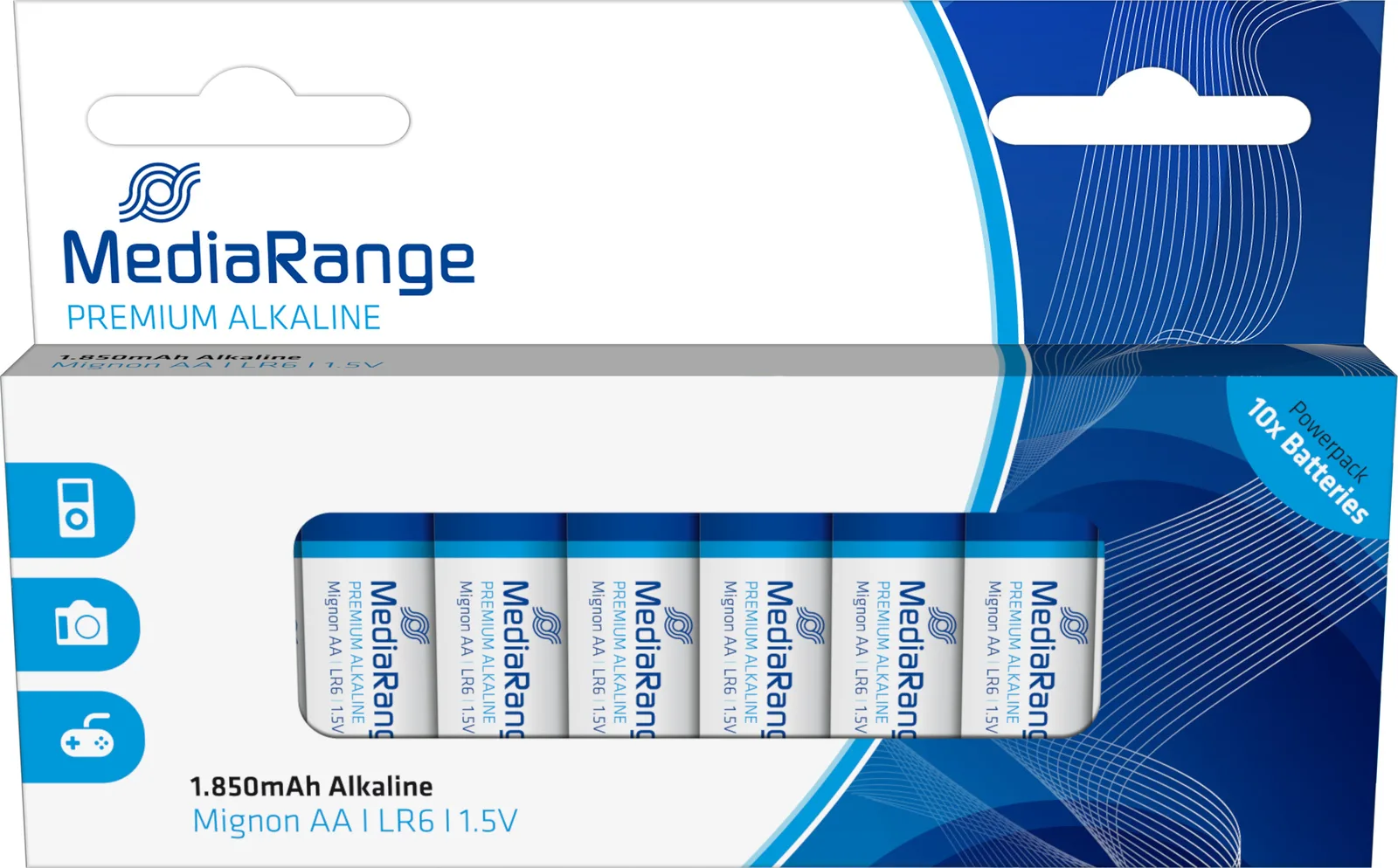 MediaRange Premium Αλκαλικές Μπαταρίες AA 1.5V 10τμχ MRBAT105 MediaRange Premium Αλκαλικές Μπαταρίες AA 1.5V 10τμχ MRBAT105 - Image 1