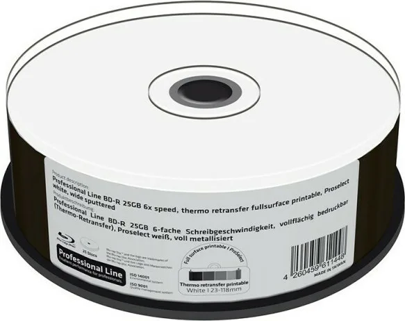 MediaRange Professional Line Εγγράψιμα BD-R 6x Printable 25GB 25τμχ (MRPL402) MediaRange Professional Line Εγγράψιμα BD-R 6x Printable 25GB 25τμχ (MRPL402) - Image 1