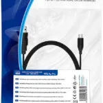 MediaRange Regular USB 2.0 to micro USB Cable Μαύρο 1.8m (MRCS184)