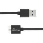 MediaRange Regular USB 3.0 to micro USB Cable Μαύρο 0.5m (MRCS239) 1τμχ