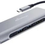 MediaRange USB-C Docking Station με HDMI 4K PD Ethernet Ασημί (MRCS510)
