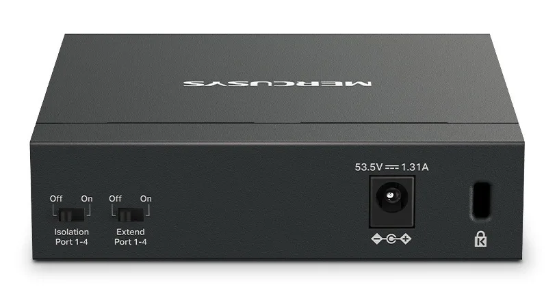Mercusys MS105GP v1 Unmanaged L2 PoE+ Switch με 5 Θύρες Gigabit (1Gbps) Ethernet Mercusys MS105GP v1 Unmanaged L2 PoE+ Switch με 5 Θύρες Gigabit (1Gbps) Ethernet - Image 1