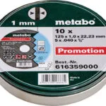 Metabo Δίσκοι Κοπής Inox 125x1.00mm Δίσκος Κοπής Μετάλλου 125mm 10τμχ 616359000