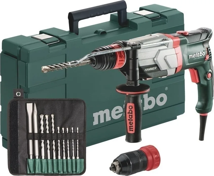 Metabo UHEV 2860-2 Quick Set Κρουστικό Σκαπτικό Πιστολέτο Ρεύματος 1100W με Υποδοχή SDS Plus / Ταχείας 600713510 Metabo UHEV 2860-2 Quick Set Κρουστικό Σκαπτικό Πιστολέτο Ρεύματος 1100W με Υποδοχή SDS Plus / Ταχείας 600713510 - Image 1