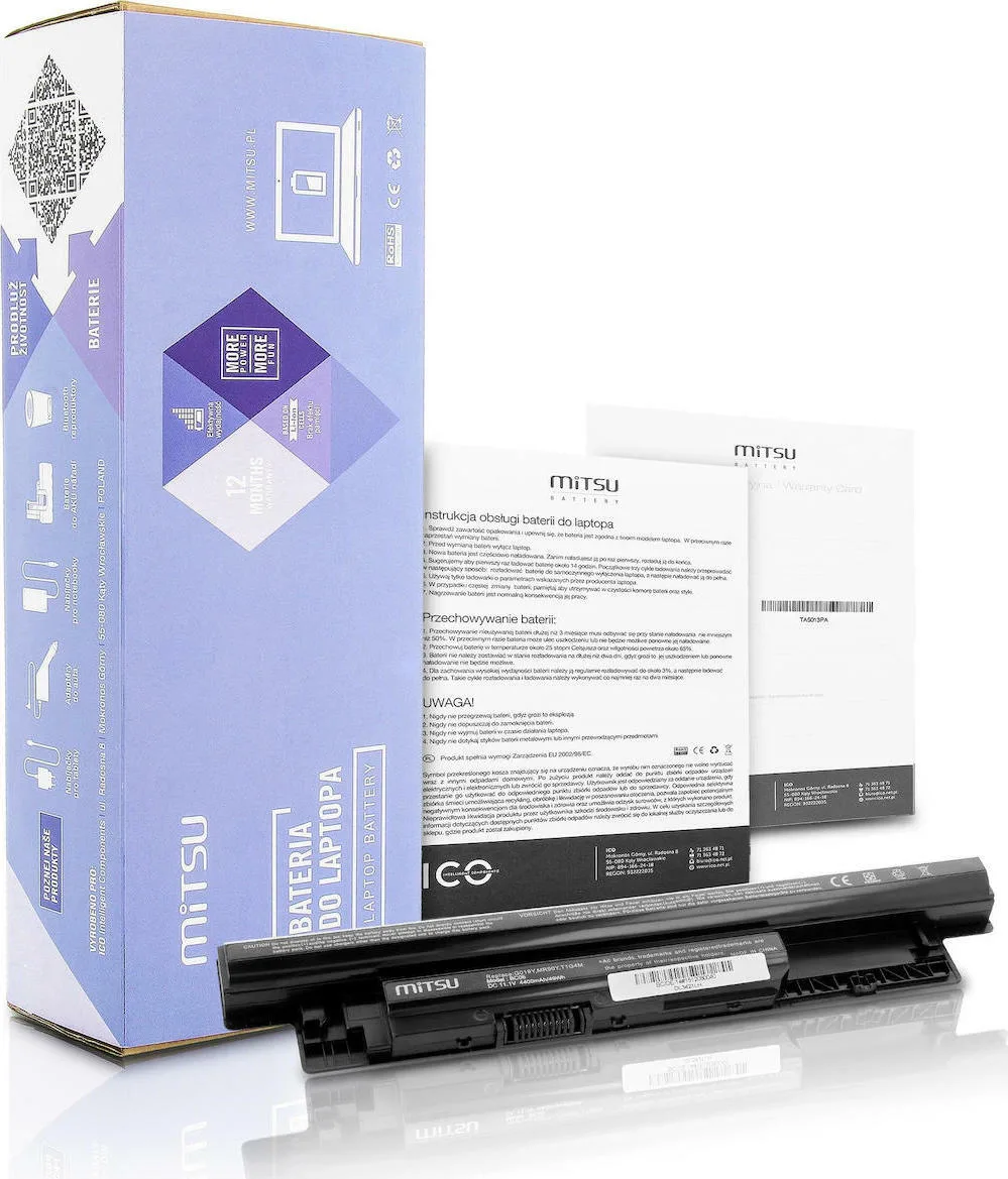 Mitsu Συμβατή Μπαταρία για Dell Inspiron με 4400mAh (BC/DE-14) Mitsu Συμβατή Μπαταρία για Dell Inspiron με 4400mAh (BC/DE-14) - Image 1