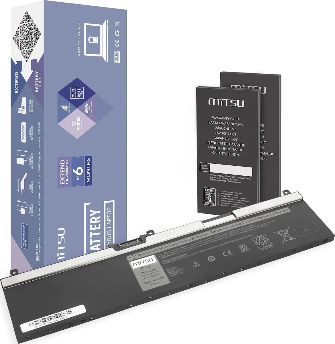 Mitsu Συμβατή Μπαταρία για Dell Precision Dell Precision 7530, 7540, 7740 με 8500mAh (BC/DE-7530) Mitsu Συμβατή Μπαταρία για Dell Precision Dell Precision 7530, 7540, 7740 με 8500mAh (BC/DE-7530) - Image 1
