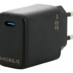 Mobilis Φορτιστής Χωρίς Καλώδιο με Θύρα USB-C 25W Power Delivery Μαύρος (001380)