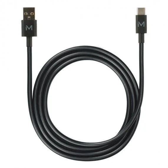 Mobilis USB 2.0 Cable USB-C male - USB-A Μαύρο 1m 020013 Mobilis USB 2.0 Cable USB-C male - USB-A Μαύρο 1m 020013 - Image 1