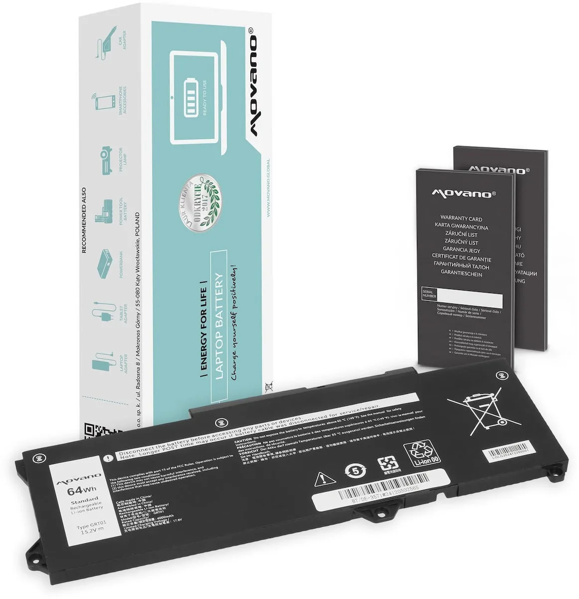 Movano BT/DE-3571 Συμβατή Μπαταρία για Dell Latitude / Precision Dell Latitude 5421 5521 5531 Precision 3470 3561 3571 3581 με 3950mAh Movano BT/DE-3571 Συμβατή Μπαταρία για Dell Latitude / Precision Dell Latitude 5421 5521 5531 Precision 3470 3561 3571 3581 με 3950mAh - Image 1