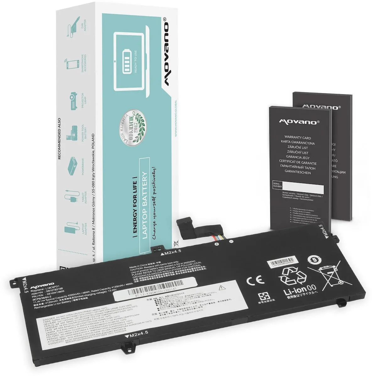 Movano BT/LE-X395 Συμβατή Μπαταρία για Lenovo ThinkPad Thinkpad X13, X390, X395 με 4220mAh Movano BT/LE-X395 Συμβατή Μπαταρία για Lenovo ThinkPad Thinkpad X13, X390, X395 με 4220mAh - Image 1