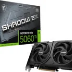 MSI GeForce RTX 5060 Ti 8GB GDDR7 SHADOW 2X OC PLUS Κάρτα Γραφικών 912-V536-003
