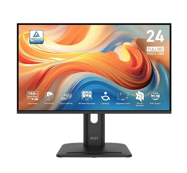 MSI PRO MP245PHGN E14 IPS HDR Monitor 23.8" FHD 1920x1080 144Hz με Χρόνο Απόκρισης 4ms GTG MSI PRO MP245PHGN E14 IPS HDR Monitor 23.8" FHD 1920x1080 144Hz με Χρόνο Απόκρισης 4ms GTG - Image 1