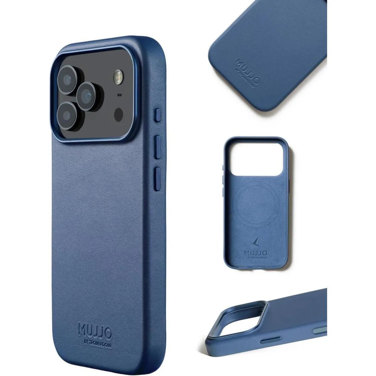 Mujjo Back Cover Δερμάτινο 1mm Μπλε (iPhone 17 Pro) Mujjo Back Cover Δερμάτινο 1mm Μπλε (iPhone 17 Pro) - Image 1