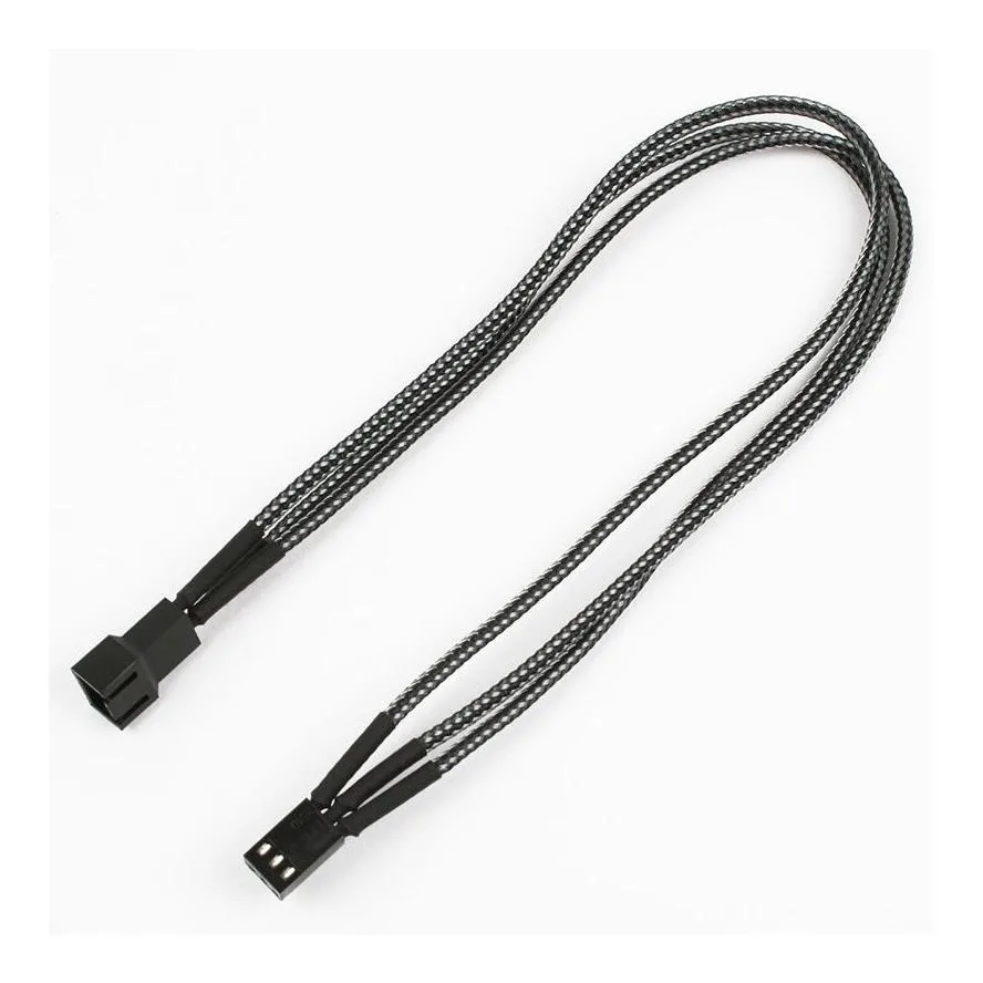 Nanoxia - Cable 0.3m Μαύρο NX3PV3E Nanoxia - Cable 0.3m Μαύρο NX3PV3E - Image 1