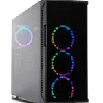 Nanoxia Deep Silence 8 A-RGB Gaming Midi Tower Κουτί Υπολογιστή με Πλαϊνό Παράθυρο Μαύρο
