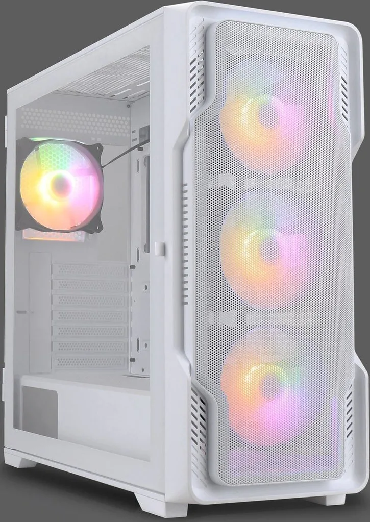 Nanoxia DS-9 ARGB TG-Mesh Airflow Gaming Midi Tower Κουτί Υπολογιστή με Πλαϊνό Παράθυρο Λευκό Nanoxia DS-9 ARGB TG-Mesh Airflow Gaming Midi Tower Κουτί Υπολογιστή με Πλαϊνό Παράθυρο Λευκό - Image 1
