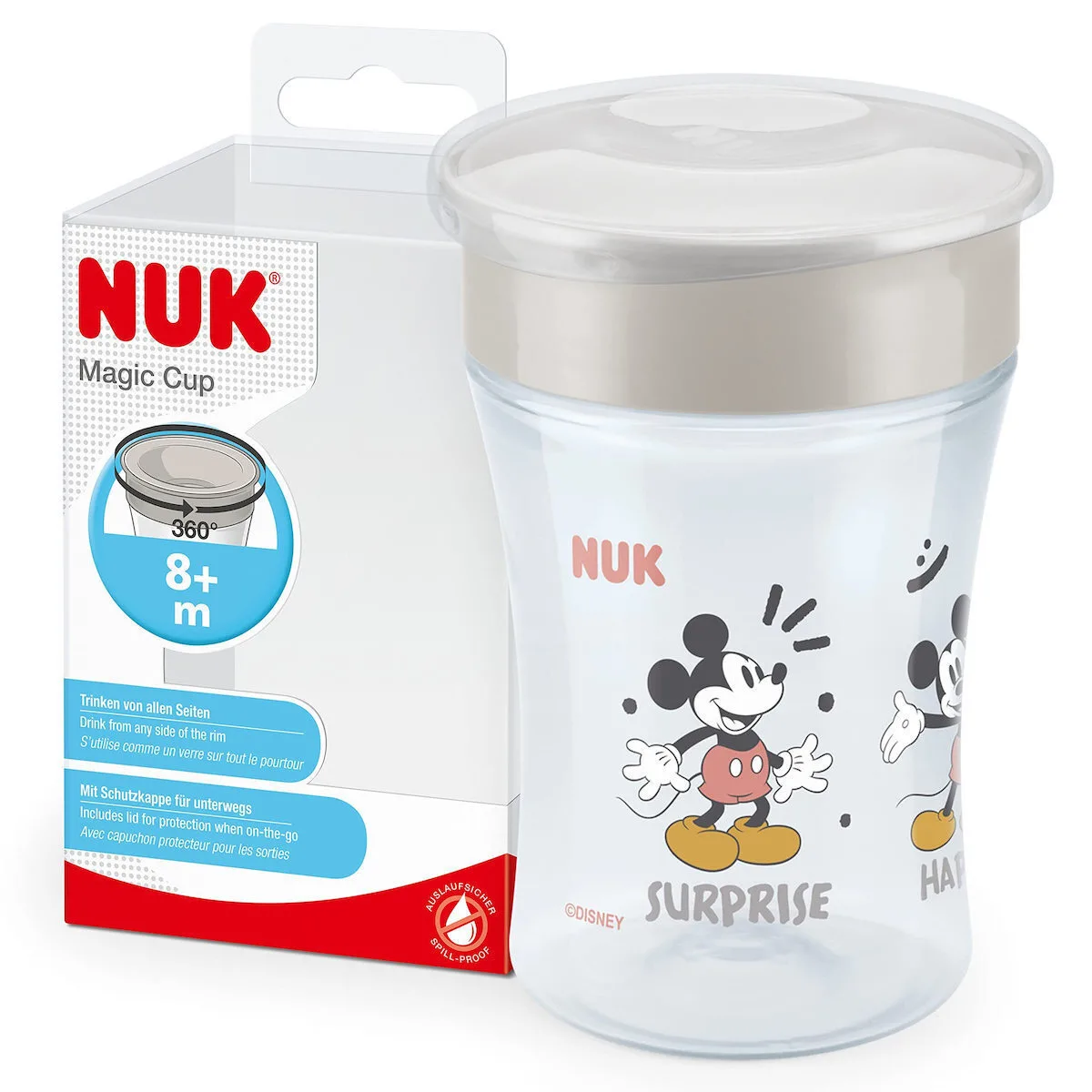 Nuk Παιδικό Ποτηράκι Magic Cup από Πλαστικό Γκρι 230ml Nuk Παιδικό Ποτηράκι Magic Cup από Πλαστικό Γκρι 230ml - Image 1