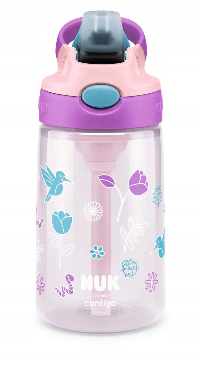 Nuk Contigo Easy Straw Παιδικό Παγούρι Πλαστικό με Καλαμάκι Ροζ 420ml Nuk Contigo Easy Straw Παιδικό Παγούρι Πλαστικό με Καλαμάκι Ροζ 420ml - Image 1