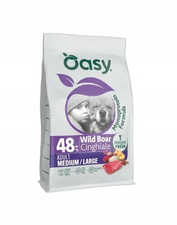 Oasy Protein 10kg Ξηρά Τροφή για Ενήλικους Σκύλους με Αγριογούρουνο Oasy Protein 10kg Ξηρά Τροφή για Ενήλικους Σκύλους με Αγριογούρουνο - Image 1