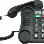 Olympia 4500 Ενσύρματο Τηλέφωνο Γραφείου για Ηλικιωμένους Μαύρο 110687-0024