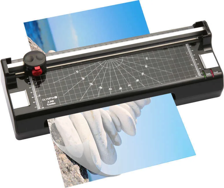 Olympia Πλαστικοποιητής A 240 Combo Επιτραπέζιος για A4 125 microns με Κόφτη 3114 Olympia Πλαστικοποιητής A 240 Combo Επιτραπέζιος για A4 125 microns με Κόφτη 3114 - Image 1