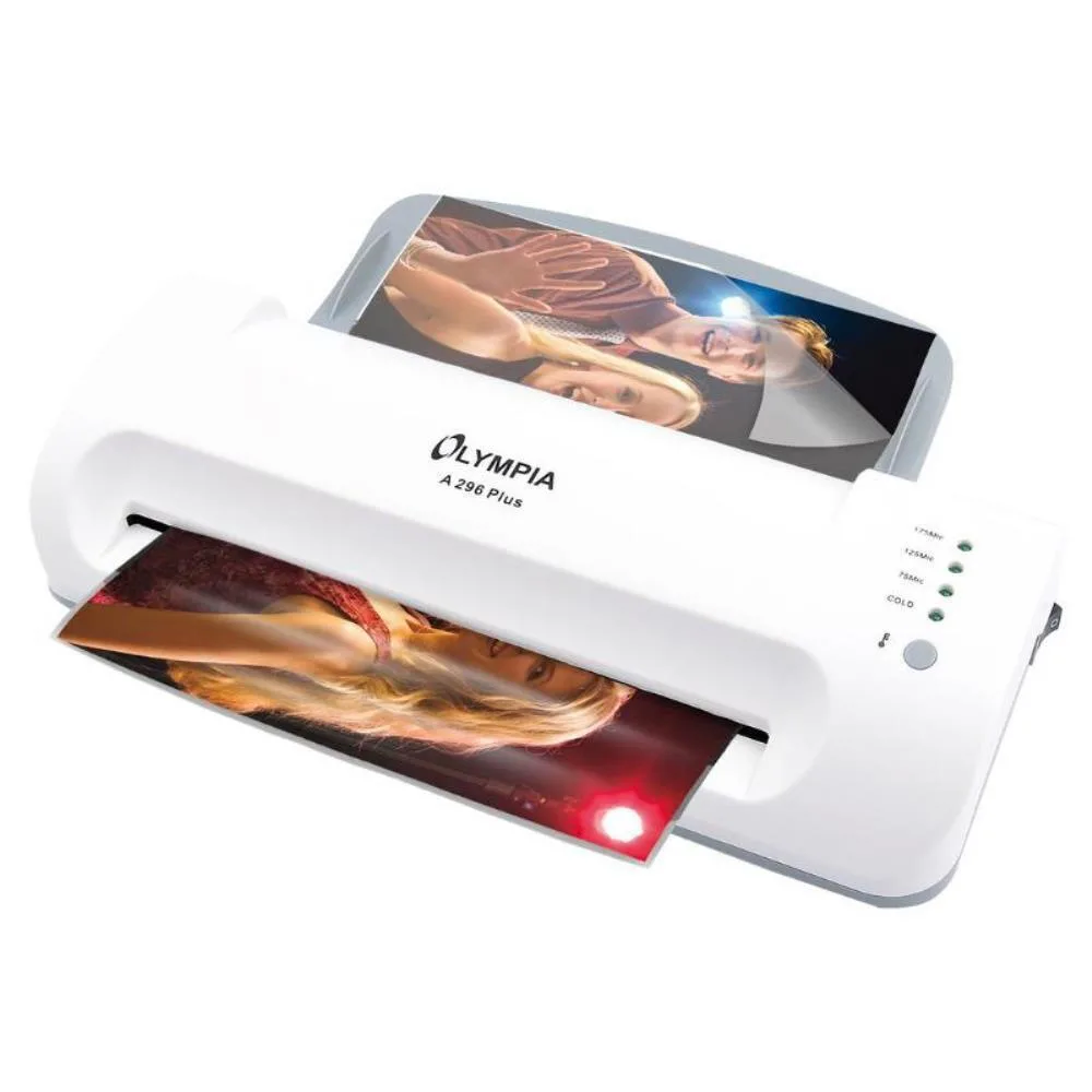 Olympia Πλαστικοποιητής A 296 Plus Επιτραπέζιος White για A4 175 microns με Κόφτη Olympia Πλαστικοποιητής A 296 Plus Επιτραπέζιος White για A4 175 microns με Κόφτη - Image 1