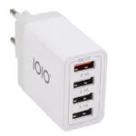 Olympia Φορτιστής Χωρίς Καλώδιο με 4 Θύρες USB-A 33W Quick Charge 3.0 Λευκός (UL4)
