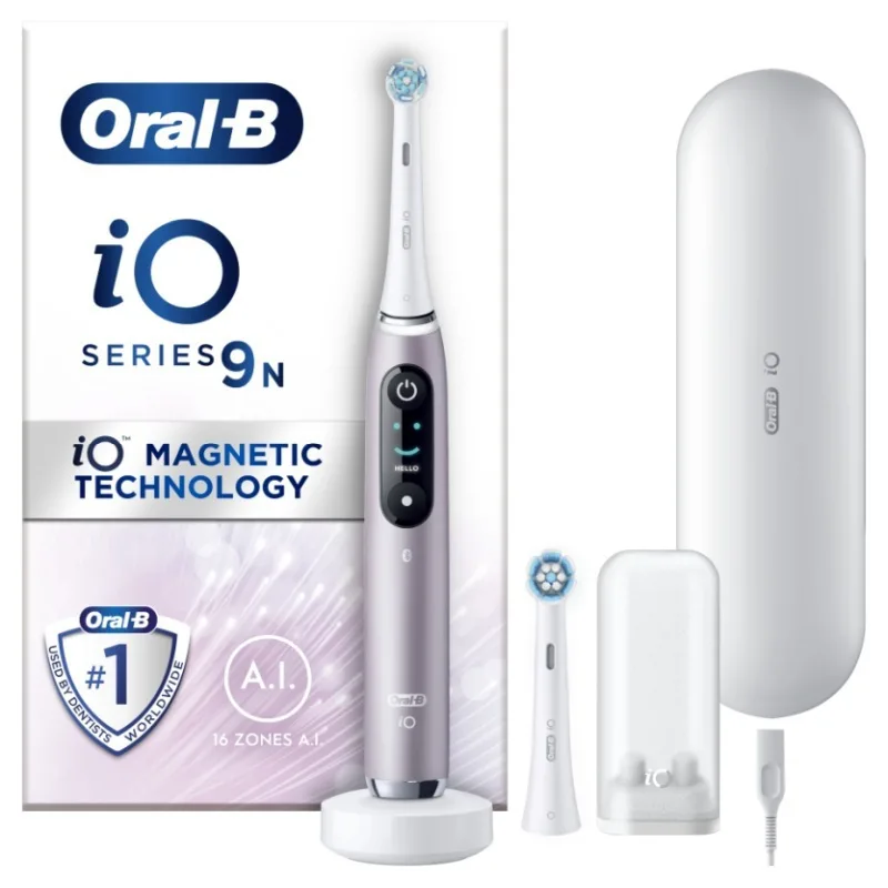 Oral-B iO Series 9N Ηλεκτρική Οδοντόβουρτσα με Θήκη Ταξιδίου Rose Quartz Oral-B iO Series 9N Ηλεκτρική Οδοντόβουρτσα με Θήκη Ταξιδίου Rose Quartz - Image 1