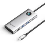 Orico PW11 8in1 USB-C Docking Station με HDMI 4K PD Ethernet Ασημί