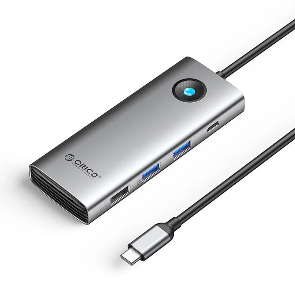 Orico PW11 8in1 USB-C Docking Station με HDMI 4K PD Ethernet Γκρι Orico PW11 8in1 USB-C Docking Station με HDMI 4K PD Ethernet Γκρι - Image 1