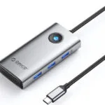 Orico USB-C Docking Station με 4K Ethernet Γκρι (PW11-6P25R-GY-BP)