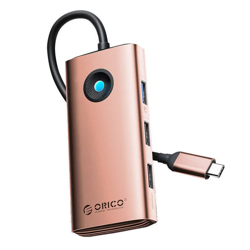 Orico USB-C Docking Station με HDMI 4K PD Ethernet Ροζ Χρυσό (PW11-6PR-RG-EP) Orico USB-C Docking Station με HDMI 4K PD Ethernet Ροζ Χρυσό (PW11-6PR-RG-EP) - Image 1