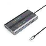 Orico XCR 12in1 USB-C Docking Station με HDMI 4K PD Ethernet Γκρι